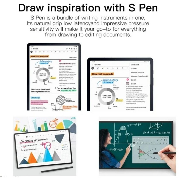 Samsung S Serisi Tablet Uyumlu S Pen Bluetooth Gerektirmeyen Manyetik Çizim Kalemi (S9/S8/S7/S6 Lite)