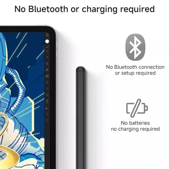 Samsung S Serisi Tablet Uyumlu S Pen Bluetooth Gerektirmeyen Manyetik Çizim Kalemi (S9/S8/S7/S6 Lite)