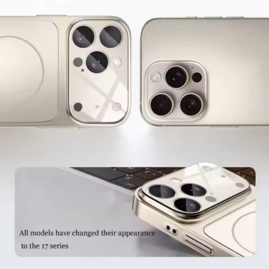 iPhone 15 Pro Max Uyumlu – 17 Pro Max Görünümlü Premium Dönüşüm Kılıfı