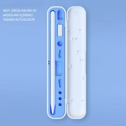 Apple Pencil Pro / 2. Nesil / 1. Nesil Uyumlu Stylus Koruyucu Kutu ve Kalem Tutucu
