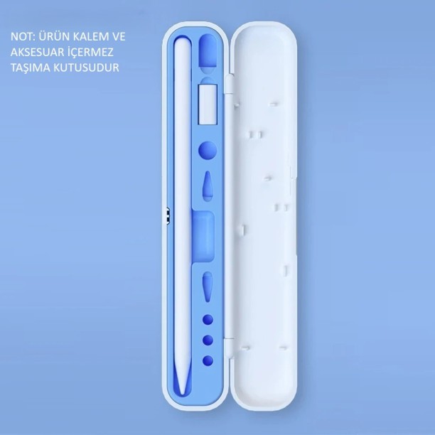 Apple Pencil Pro / 2. Nesil / 1. Nesil Uyumlu Stylus Koruyucu Kutu ve Kalem Tutucu