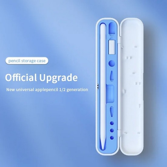 Apple Pencil Pro / 2. Nesil / 1. Nesil Uyumlu Stylus Koruyucu Kutu ve Kalem Tutucu