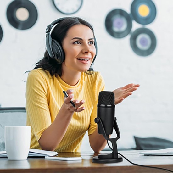 Boya BY-PM500 USB Condenser Stüdyo Mikrofon 24Bit/48kHz Çift Polarite Type-C