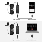 BOYA BY-DM10 Lightning ve USB Yaka Mikrofonu iPhone PC Podcast Röportaj Mikrofon