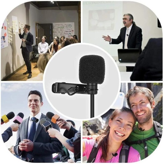 BOYA BY-DM10 Lightning ve USB Yaka Mikrofonu iPhone PC Podcast Röportaj Mikrofon