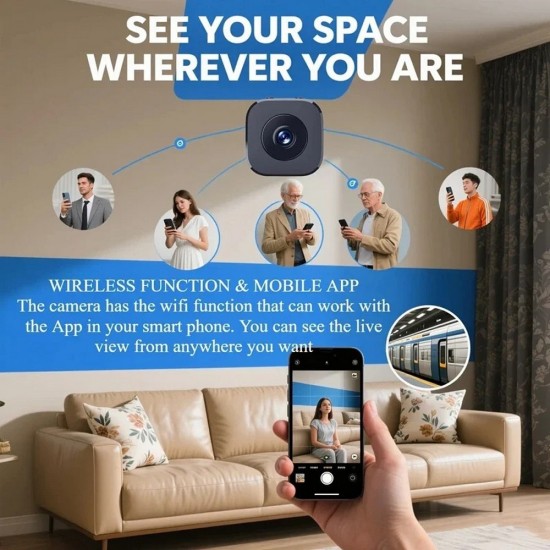 M5 Mini WiFi Kamera Şarjlı Hareket Algılama Ev Ofis