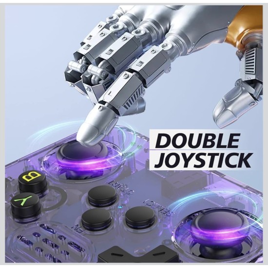 R36S Taşınabilir Retro Oyun Konsolu 3.5 İnç IPS Ekran ArkOS Destekli 64GB