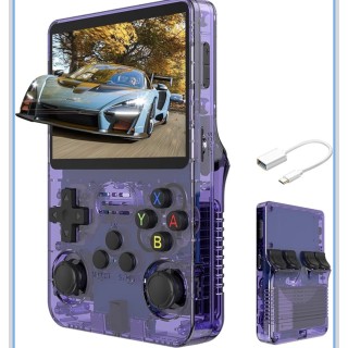 R36S Taşınabilir Retro Oyun Konsolu 3.5 İnç IPS Ekran ArkOS Destekli 64GB 
