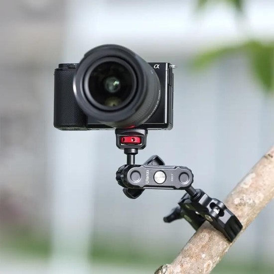 Ulanzi C017 Çift Yönlü Ball Head Süper Kelepçe Magic Arm Kamera Telefon Monitör Tutucu