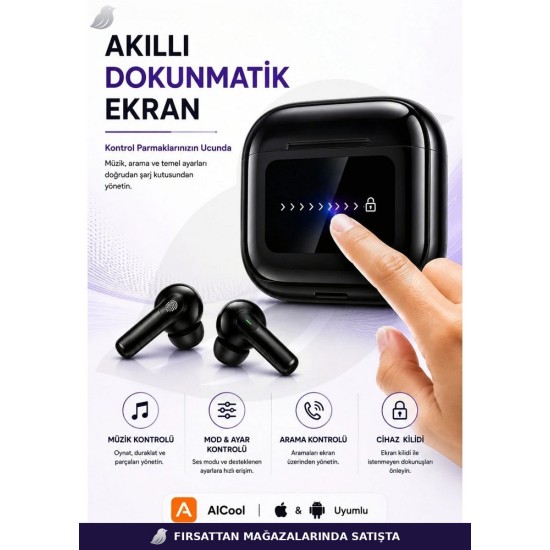 DBL. Aura AI Pro 144 Dil Tercüme Kulaklık Bluetooth 6.0 ANC ENC 500 mAh HD Ses